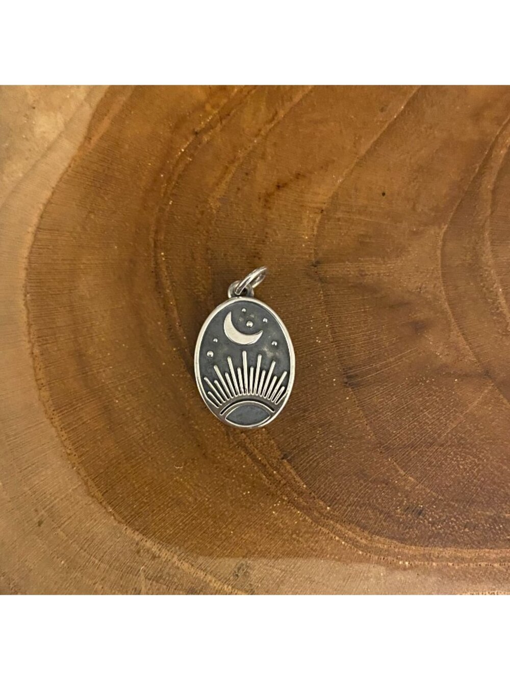 RETIRED James Avery Moonrise Charm, Sterling Silver